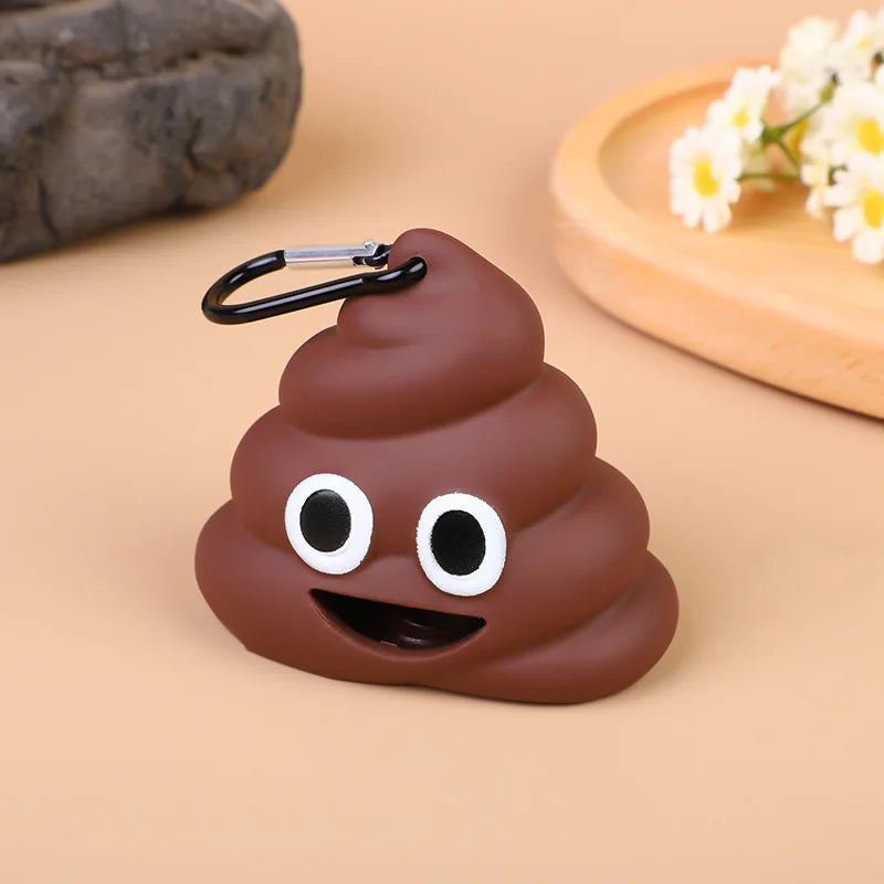 Poop Bag Dispenser with Lead Clip