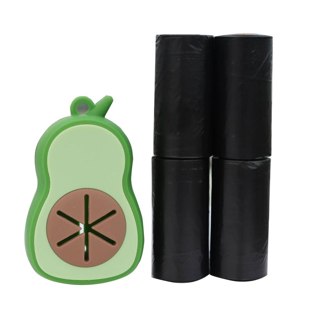 Poop Bag Holder with Compostable Bags