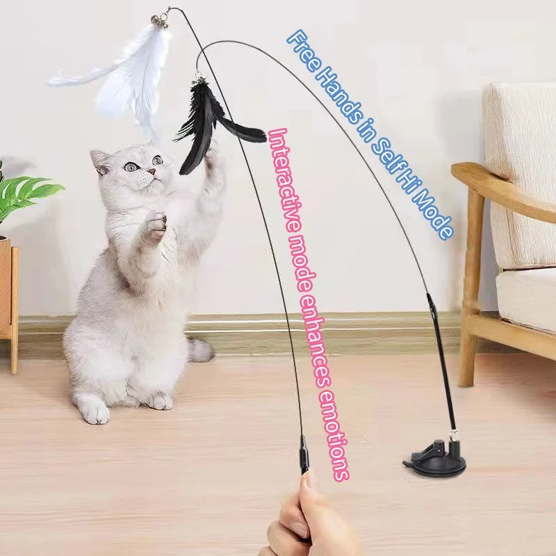 Hands-Free Cat Teaser – Wearable Wand for Solo Play