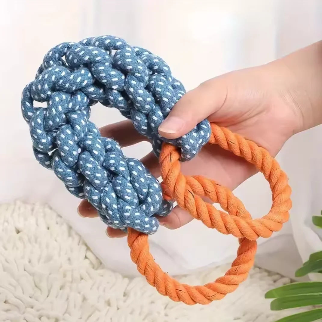 Cotton Tug Rope Toy with Handles - Medium & Large Dogs