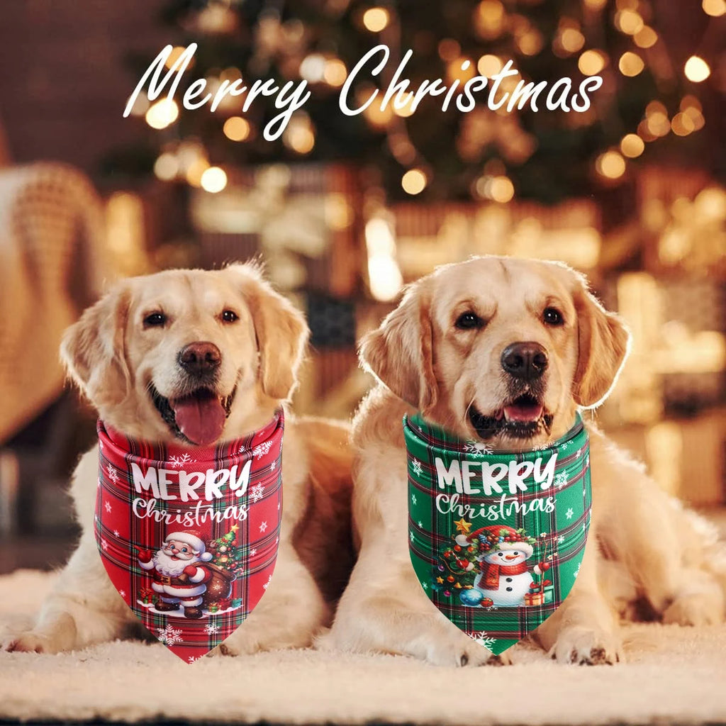 Christmas Pet Bandanas - Set of 2