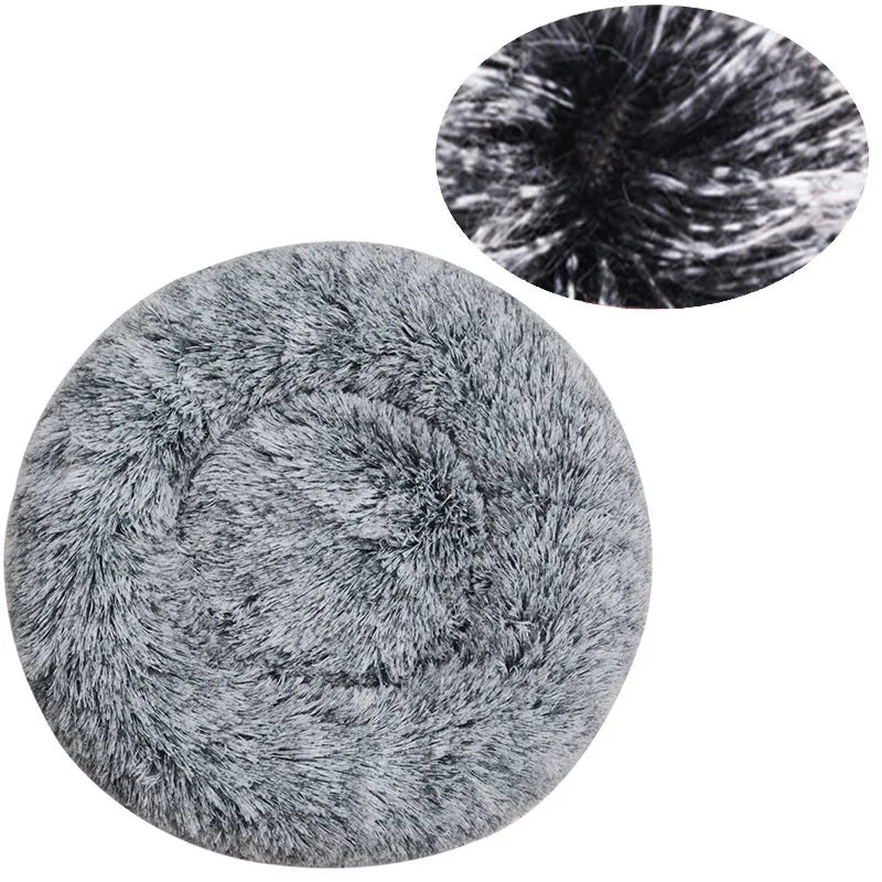 Donut Calming Bed - Plush Round Pet Bed