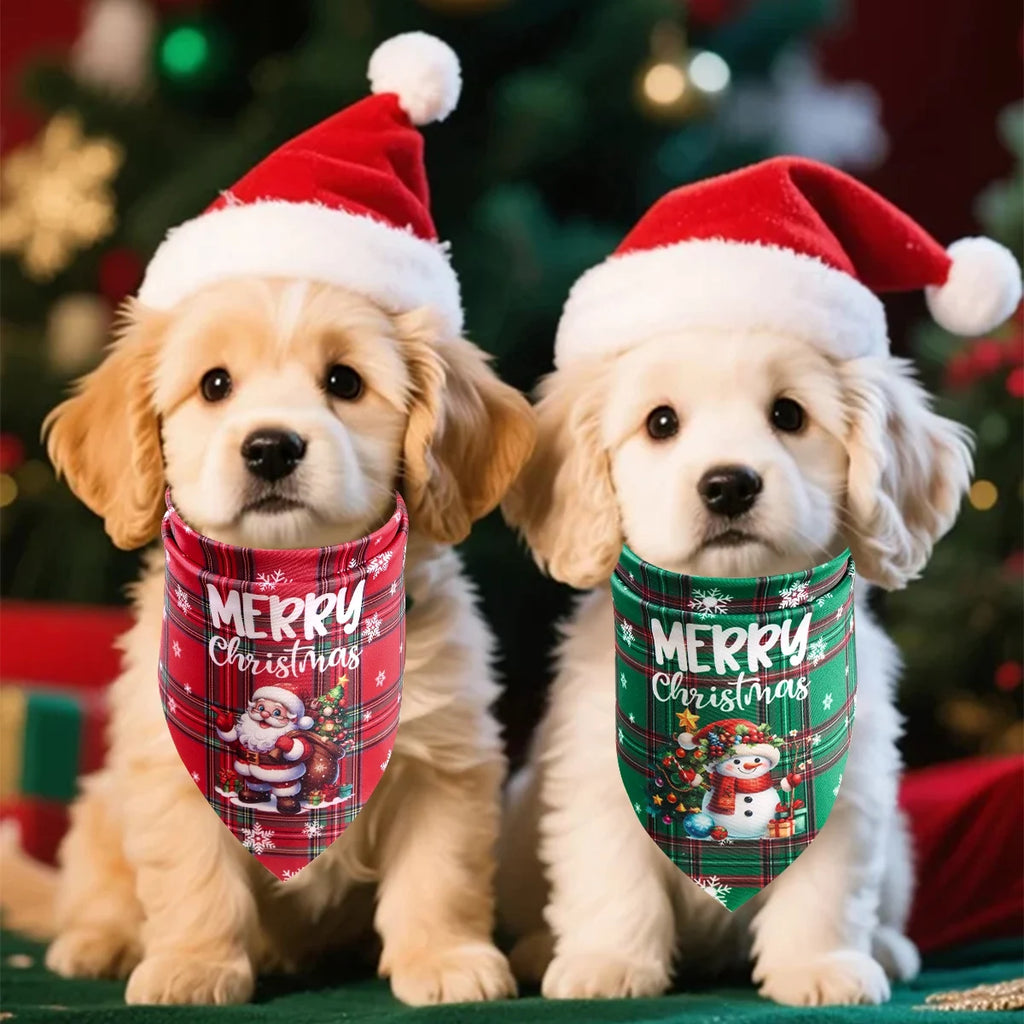 Christmas Pet Bandanas - Set of 2
