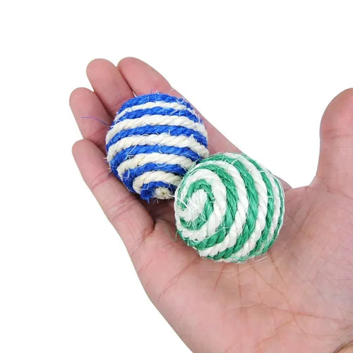 Cat Rattle Balls - Set of 4 Lattice Play Balls