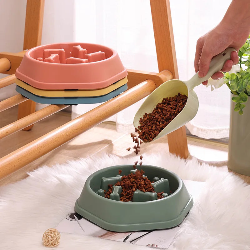 Slow Feeder Bowl for Dogs & Cats – Anti-Choking Pet Food Bowl