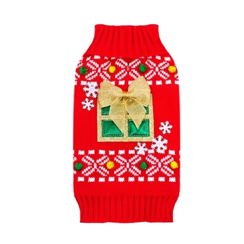 Cartoon-Strickmantel für Hunde – Warmer Winterpullover für kleine bis große Hunde
