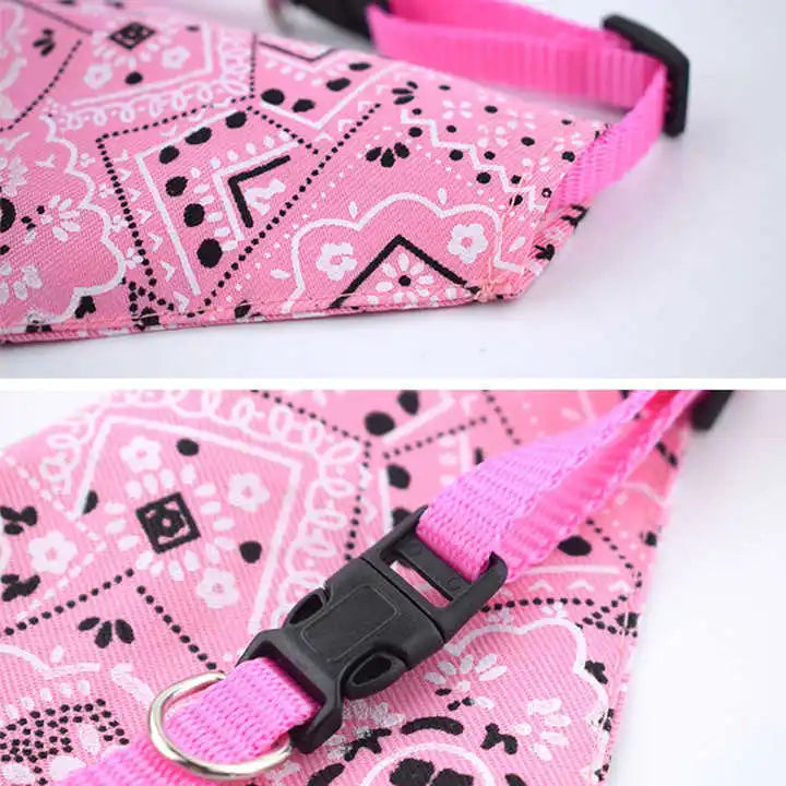 Paisley Pet Bandana – Adjustable Collar Scarf for Dogs & Cats