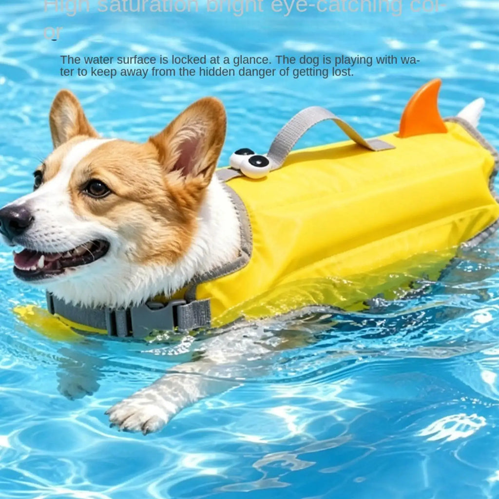 Dog Buoyancy Vest with Handle & Bright Panels