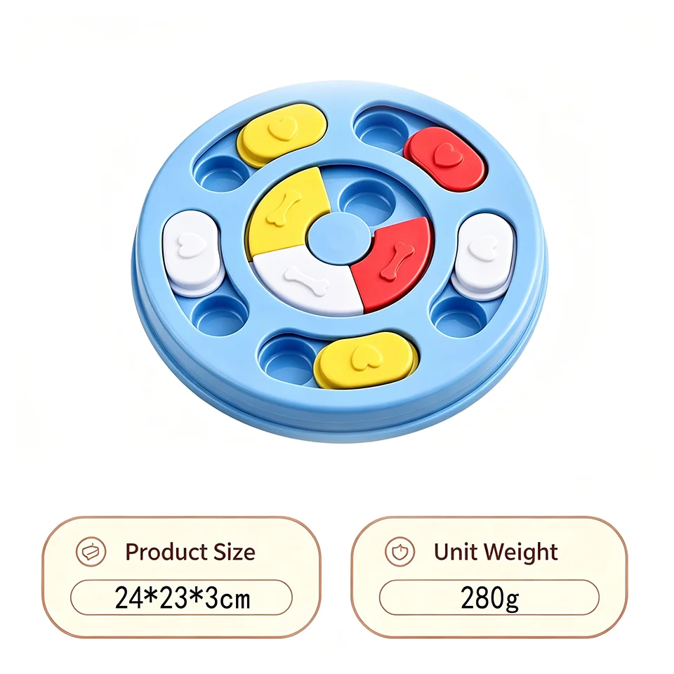 Hunde-Puzzlebrett – Schiebespiel für Leckerlis & Slow Feeder