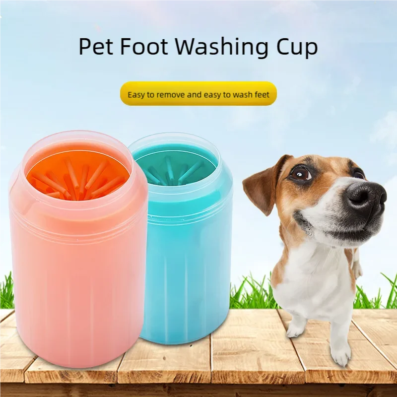 Silicone paw cleaner cup