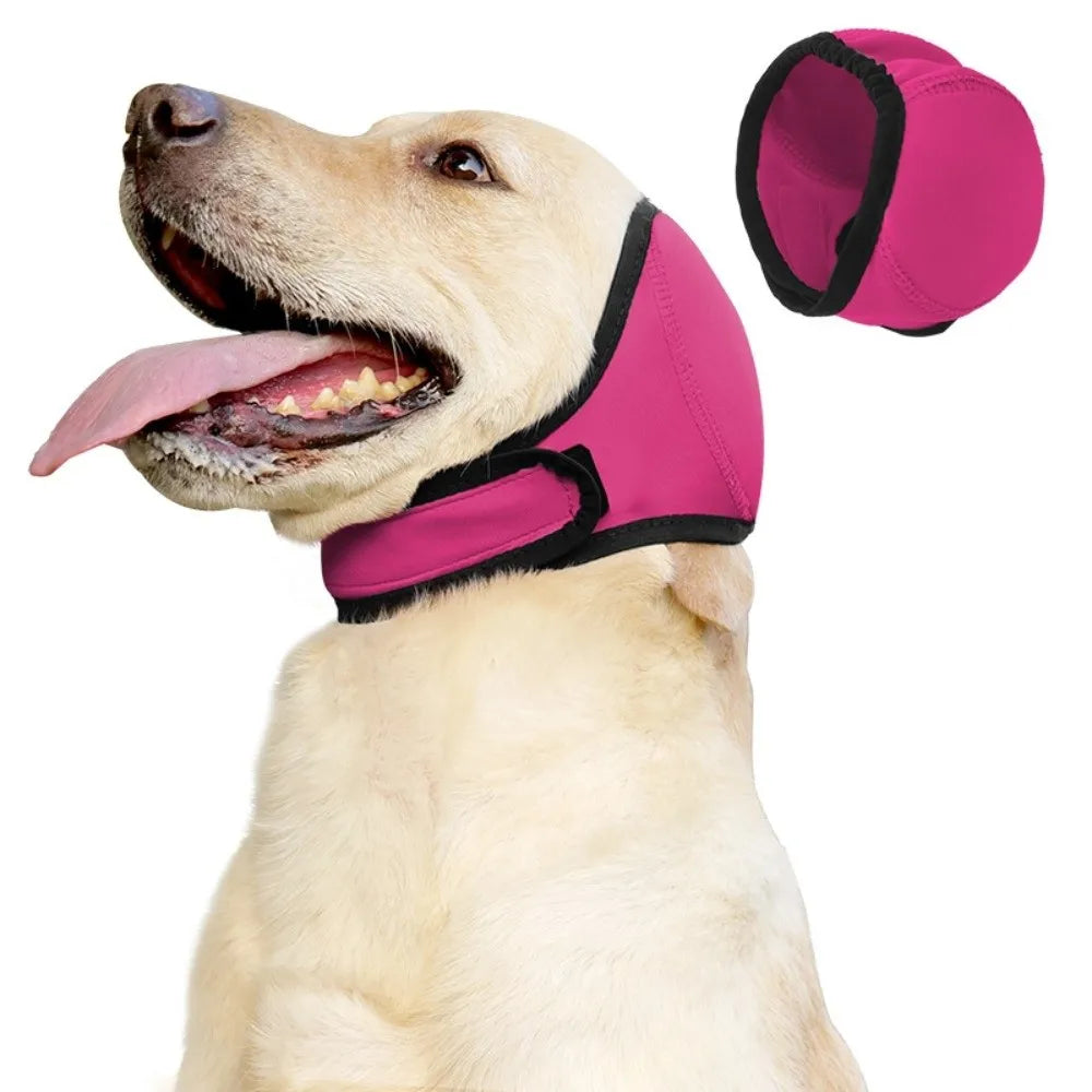 Hunde-Ohrenschützer & Snood – Weiches, verstellbares Kopfband