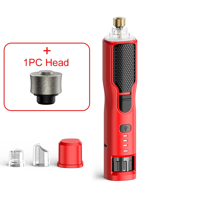 Electric Pet Nail Grinder – Quiet Rechargeable Claw Trimmer