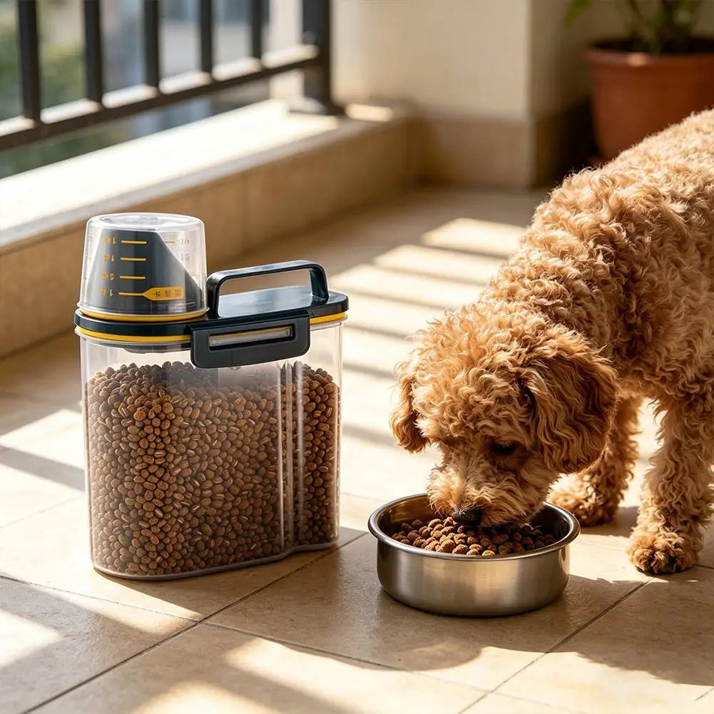 Airtight Pet Food Container with Measuring Cup