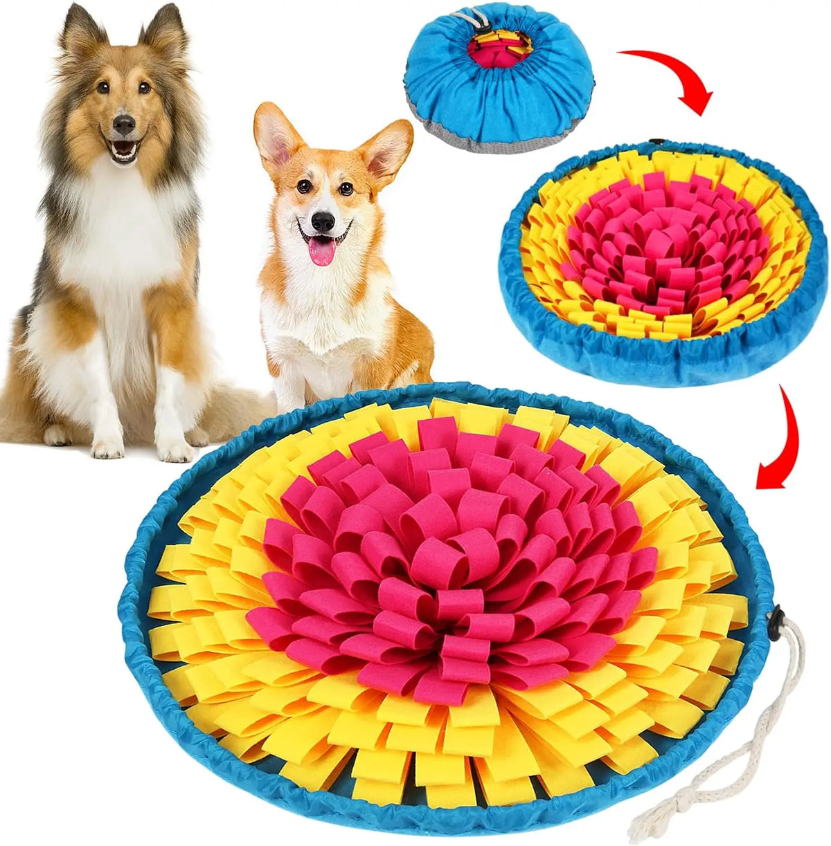 Snuffle Mat for Dogs – Slow-Feeding Nosework Mat