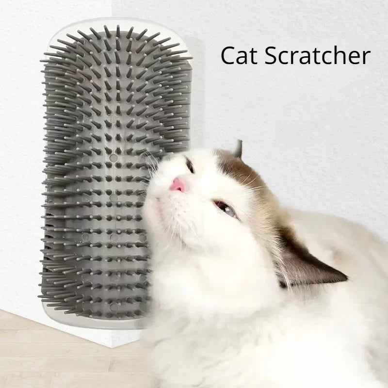 Corner Cat Scratcher & Massage Comb with Catnip