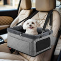 Dog Car Booster Seat - Metal Frame Pet Seat with Tether