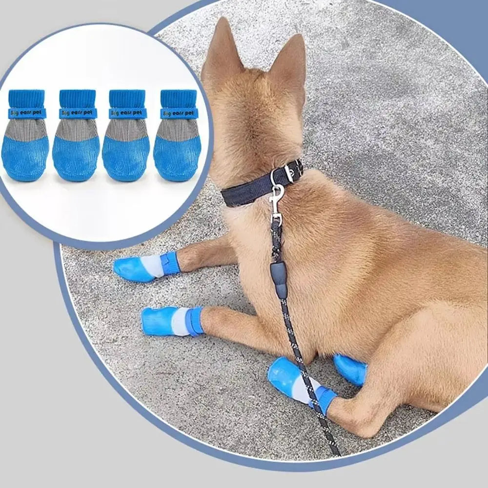 Waterproof Dog Boots – Non-Slip Winter Paw Protection, Set of 4