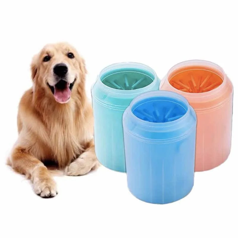 Dog Paw Cleaner Cup with Silicone Bristles
