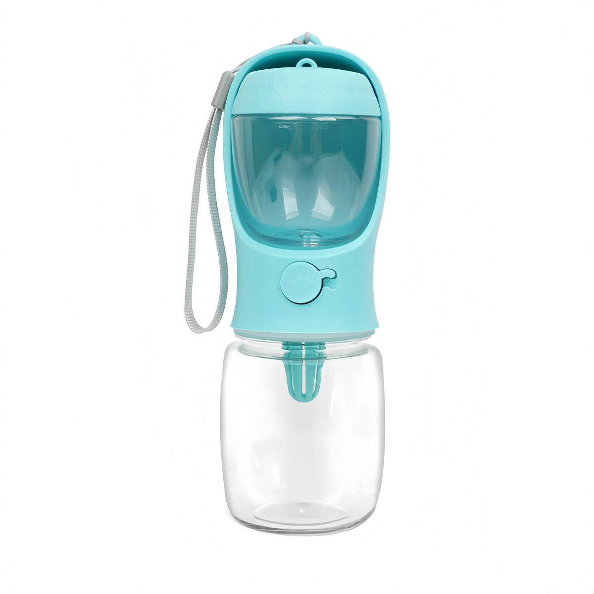 2-in-1 Reiseflasche für Hunde – Wasserspender mit Futterfach