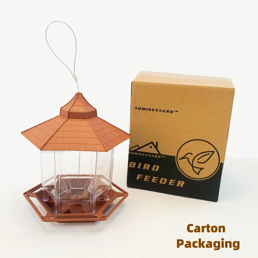 Hanging Bird Feeder – Gazebo Seed House for Garden Birds