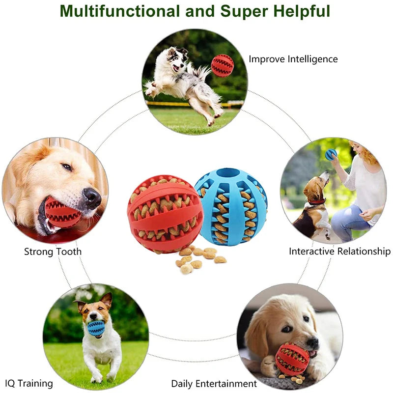 Rubber Treat Dispensing Ball for Dogs