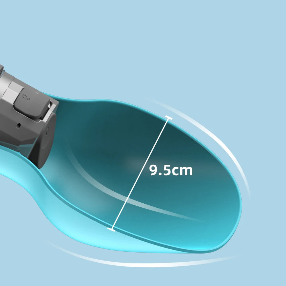 Portable Dog Water Bottle 800ml – Leak-Proof Travel Bowl for Walks & Hikes