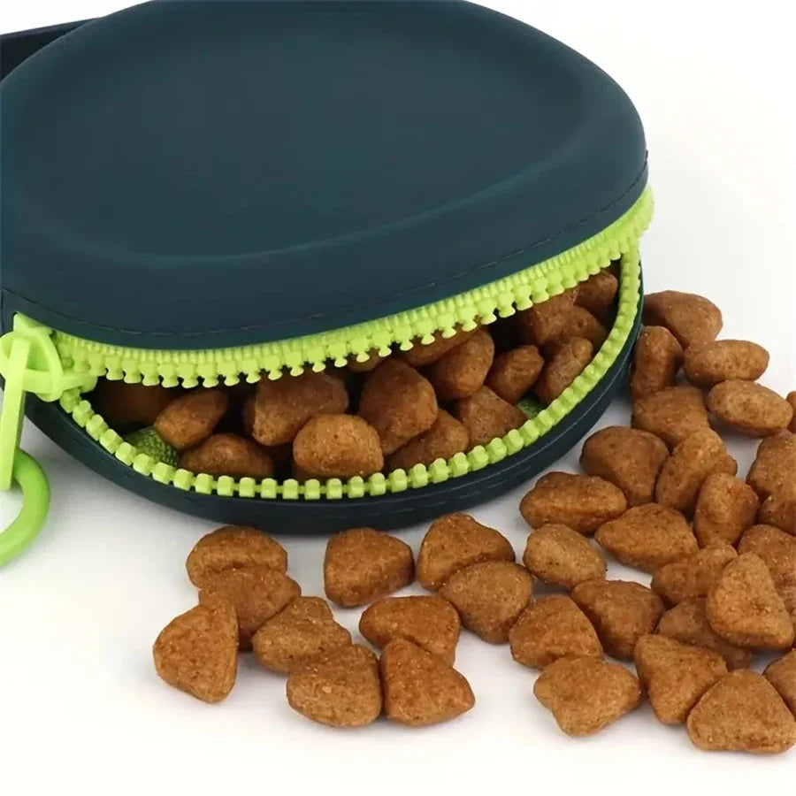 Silicone Dog Treat Pouch with Clip