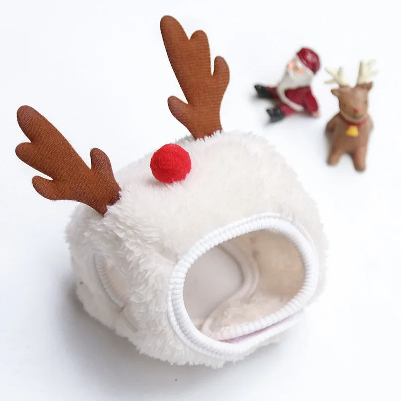 Santa Hat & Bib Set for Pets – Christmas Costume for Dogs & Cats