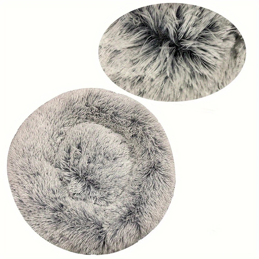 Donut Calming Bed - Plush Round Pet Bed