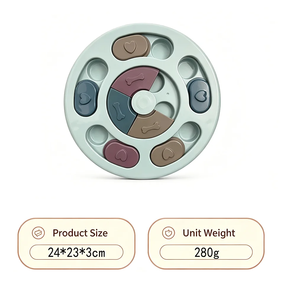 Hunde-Puzzlebrett – Schiebespiel für Leckerlis & Slow Feeder