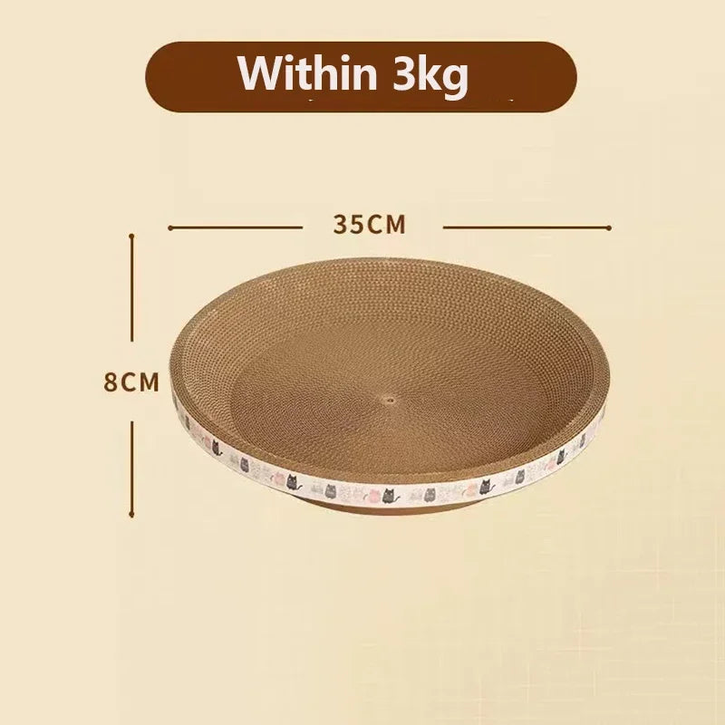 Corrugated Cat Scratcher Bowl with Catnip
