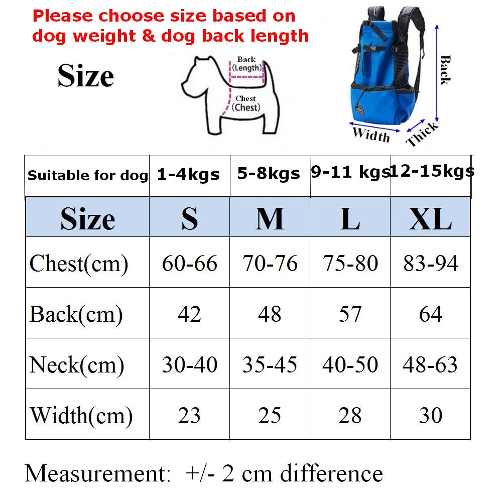 Hiking Pet Backpack – Ventilated Carrier for Small Dogs & Cats