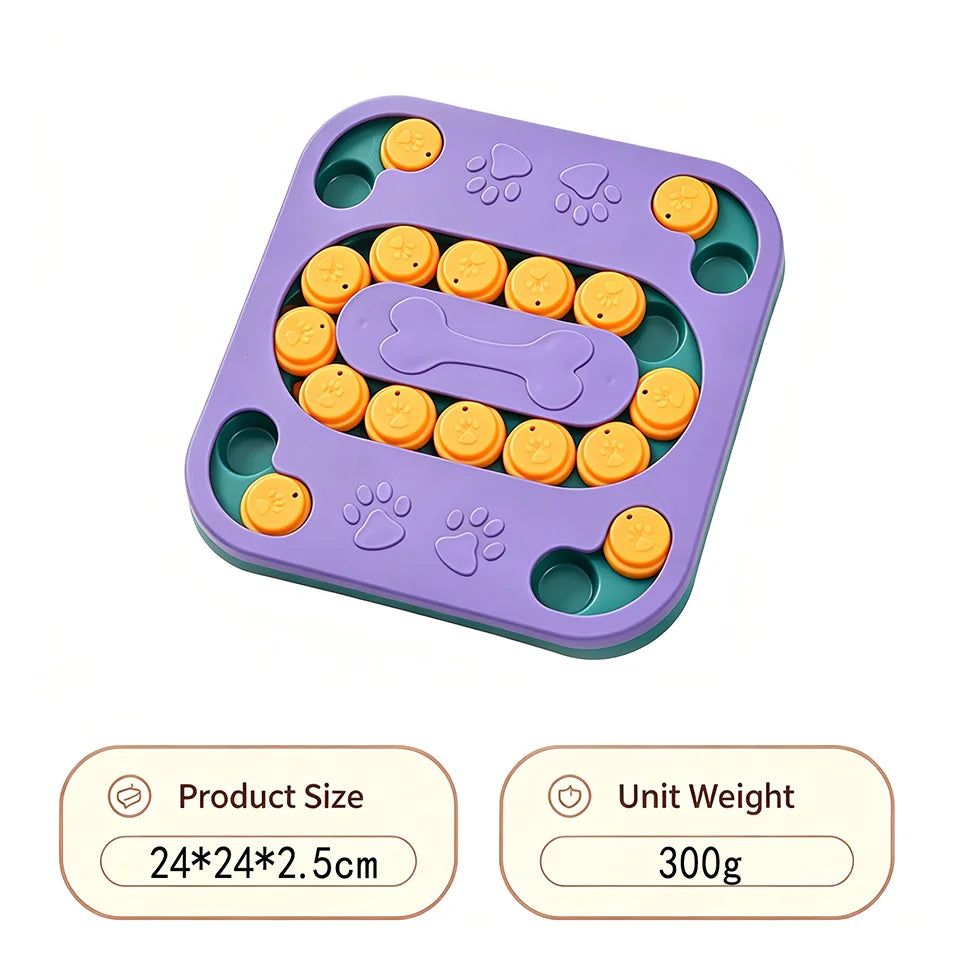 Hunde-Puzzlebrett – Schiebespiel für Leckerlis & Slow Feeder
