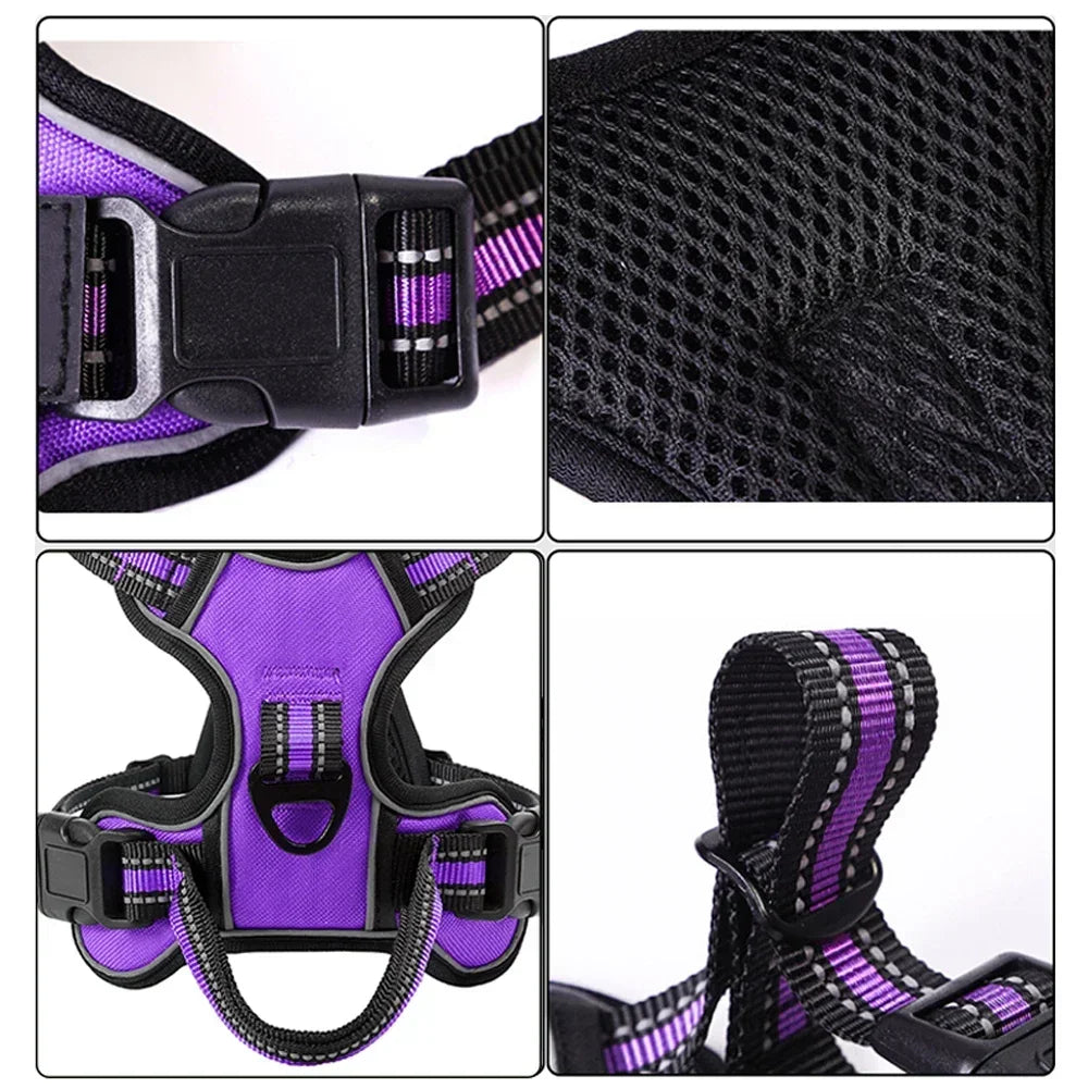 No-Pull Dog Harness - Padded & Reflective