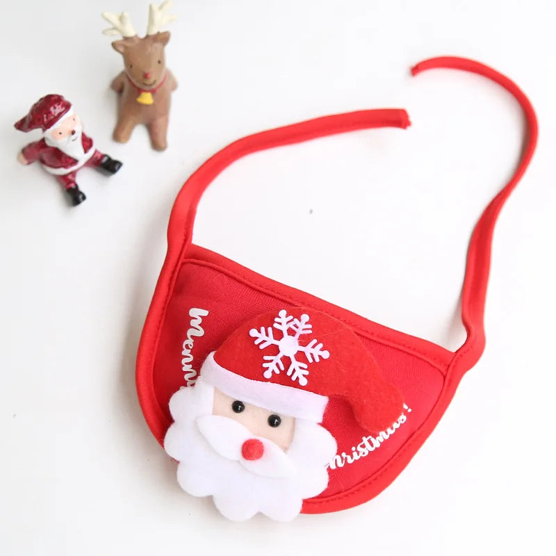 Weihnachtsmann-Mütze & Lätzchen-Set für Haustiere – Weihnachtskostüm für Hunde & Katzen