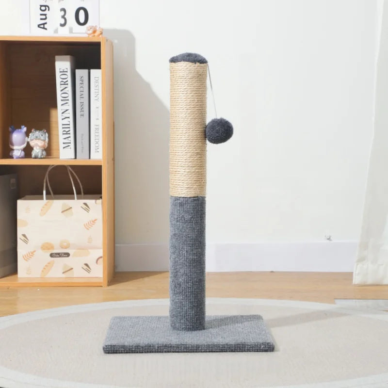 Sisal Cat Scratching Post with Dangling Ball