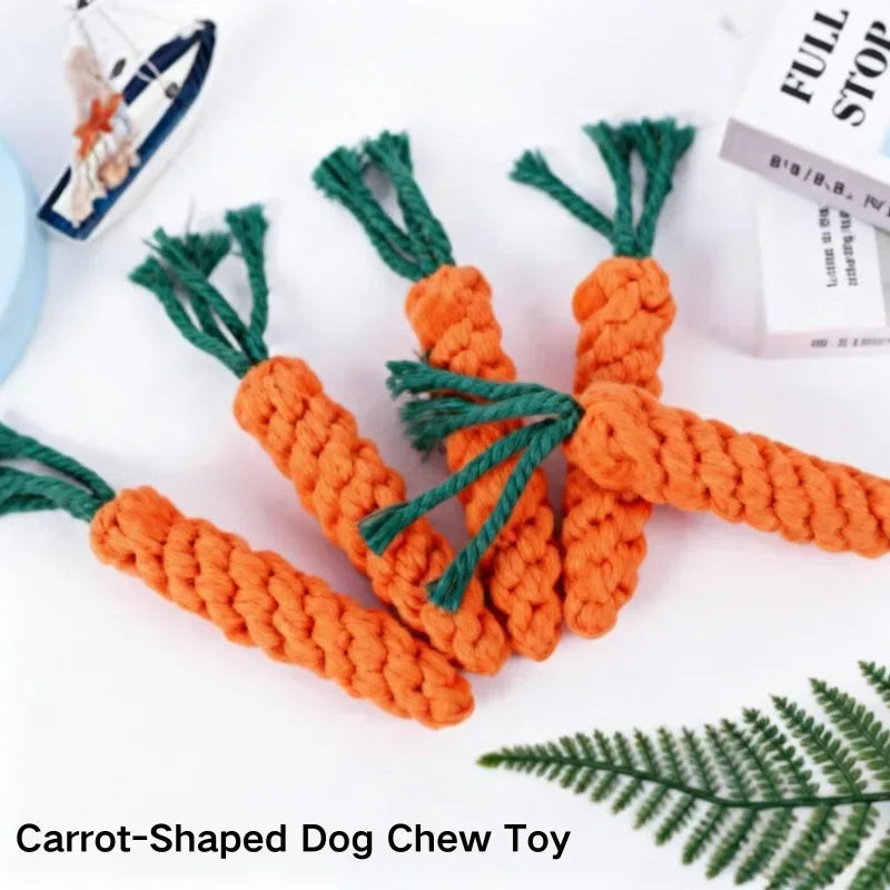 Plant-Dyed Cotton Rope Dog Chew Toy