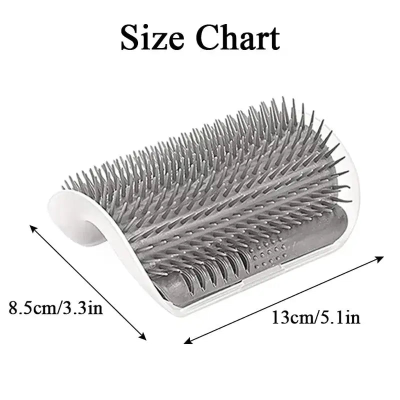 Corner Cat Scratcher & Massage Comb with Catnip