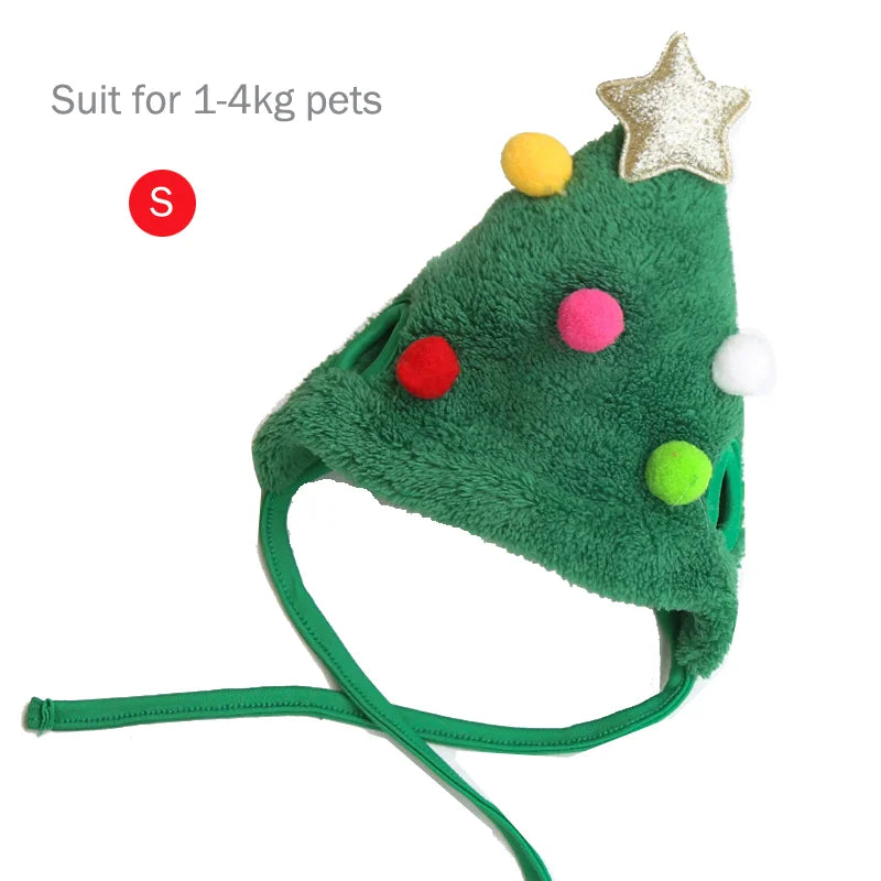 Weihnachtsmann-Mütze & Lätzchen-Set für Haustiere – Weihnachtskostüm für Hunde & Katzen