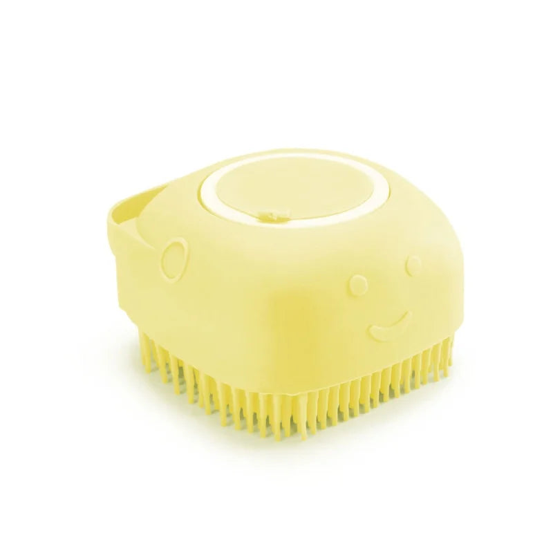 Silikon-Badebürste mit Shampoo-Spender