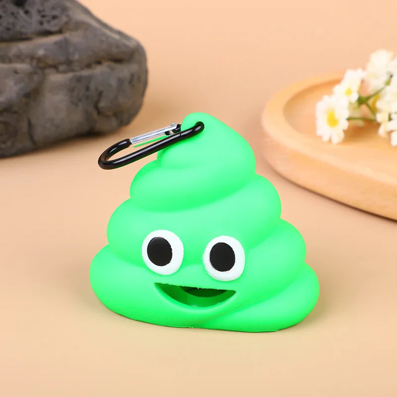 Poop Bag Dispenser with Lead Clip