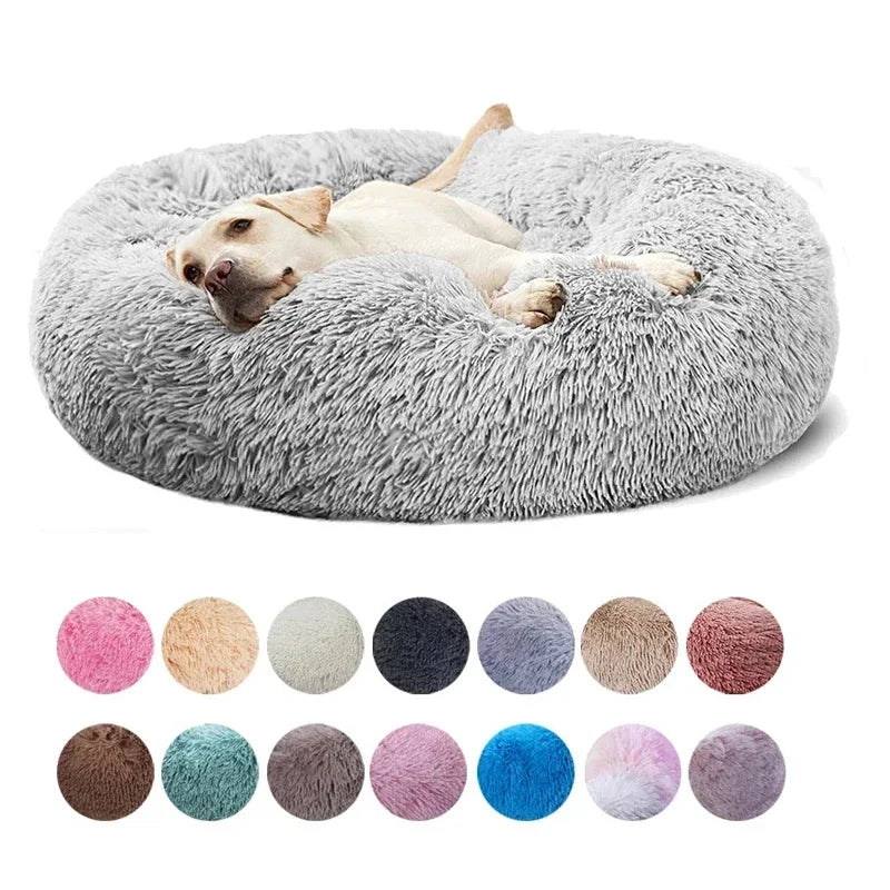 Donut Calming Bed - Plush Round Pet Bed