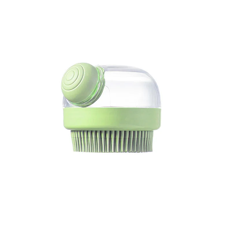 Silikon-Badebürste mit Shampoo-Spender