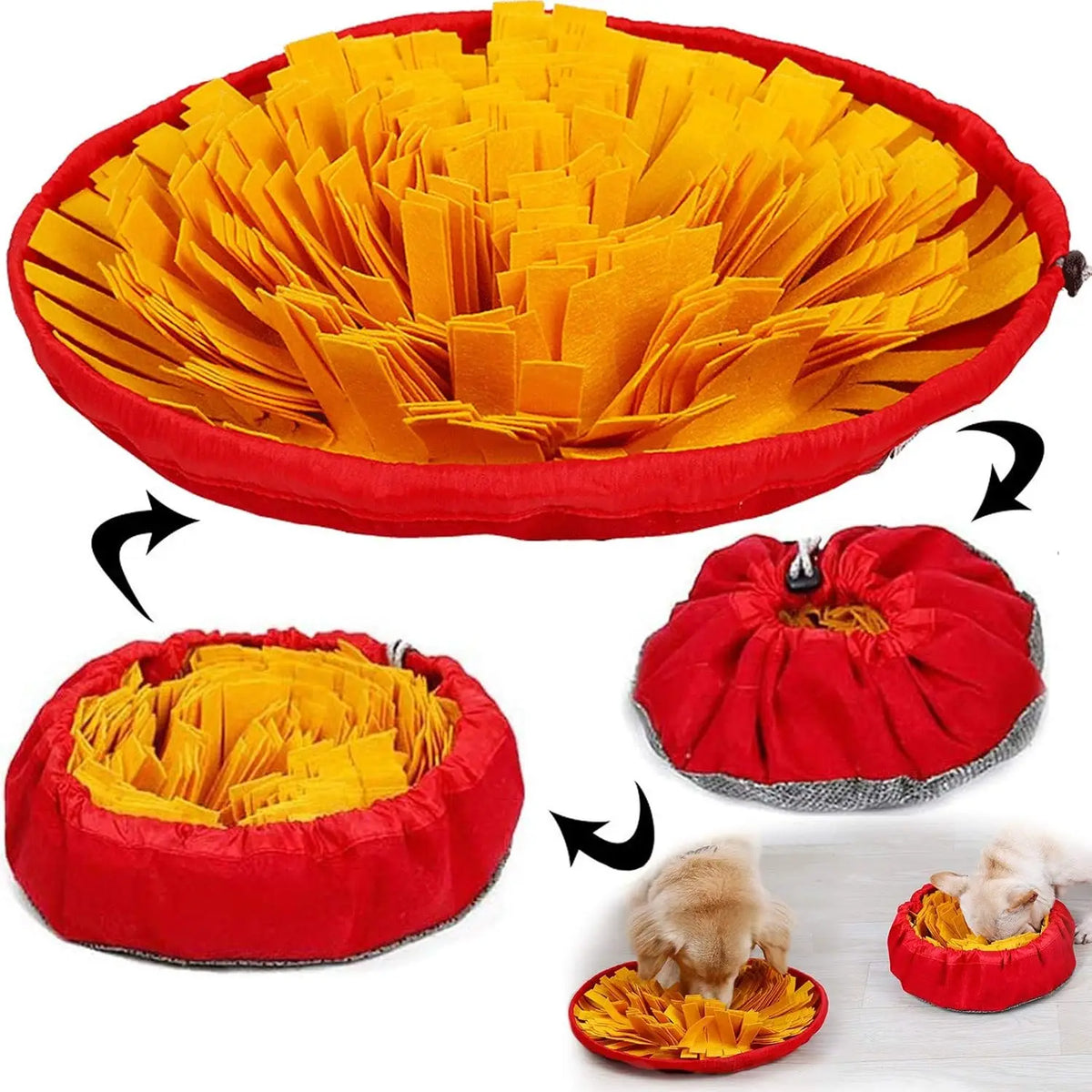 Snuffle Mat for Dogs – Slow-Feeding Nosework Mat