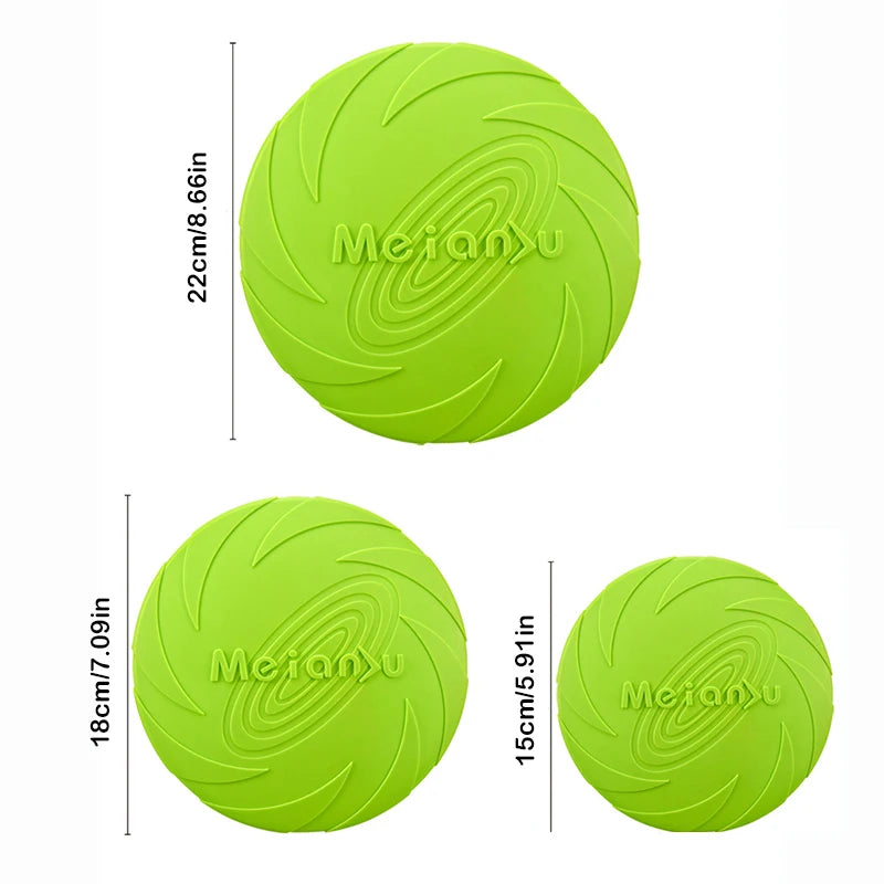 Soft Flying Disc for Dogs – Durable Rubber Fetch Toy