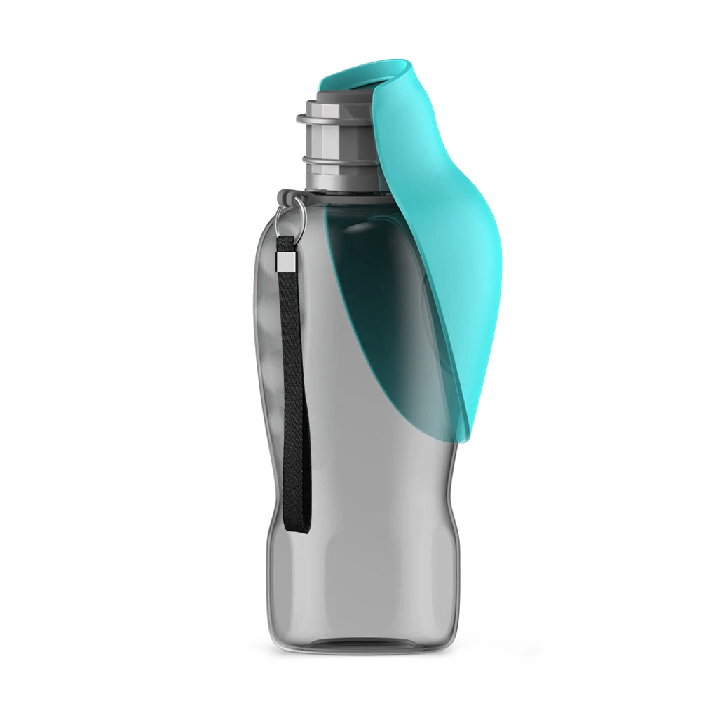 Tragbare Hunde-Trinkflasche 800 ml – Auslaufsicherer Reisenapf für Spaziergänge & Wanderungen