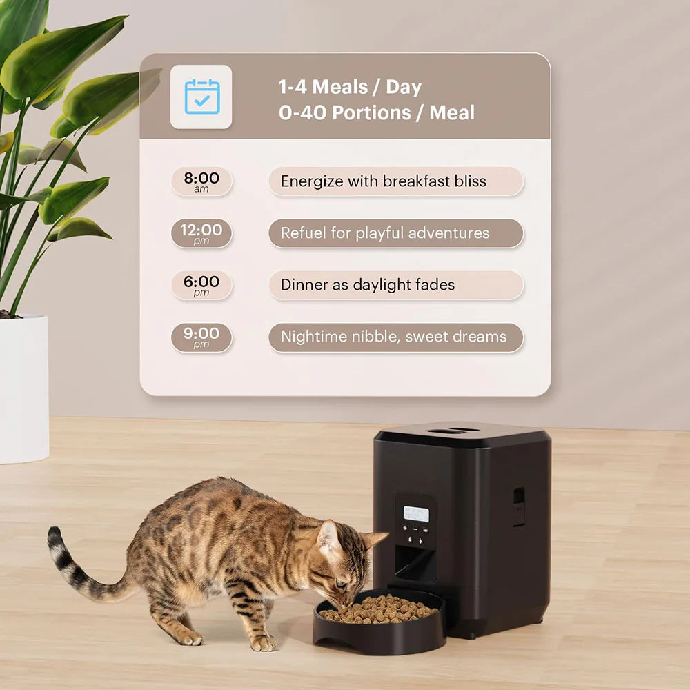 Automatic Pet Feeder – Timed Dry-Food Dispenser