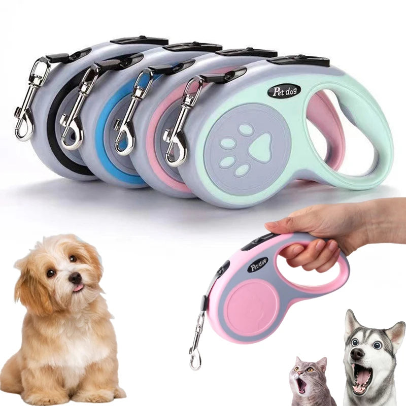 Retractable Dog Lead - 3 m or 5 m