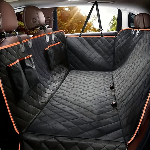 Dog car back seat cover hammock