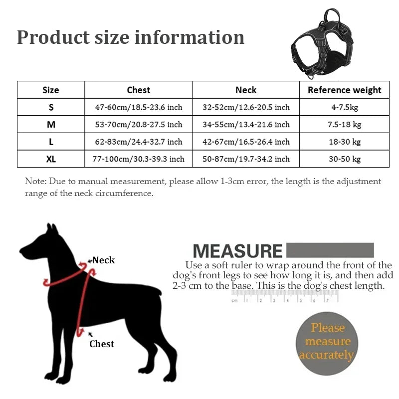Reflective Padded Dog Harness with Handle